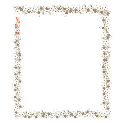frame with snowflakes