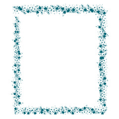 frame with snowflakes