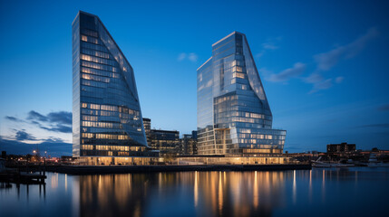 Imposing IJ Towers: An Epitome of Modern Architectural Prowess in Amsterdam's Skyline