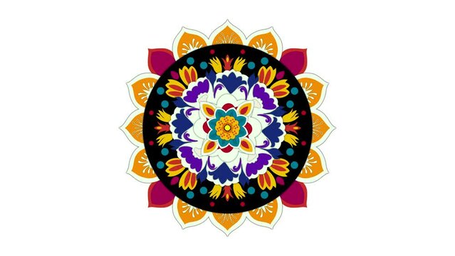 mandala ornament, vintage yoga mandala spinning, Seamless animation mandala pattern geometric, Decorative floral pattern, Mandala in Indian motif, Esoteric cosmic mandala, Tibetan Mandala, Buddhist