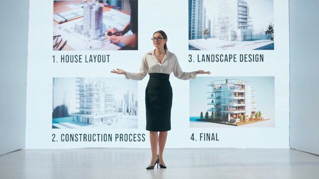 Architectural Presentation by a Professional Woman