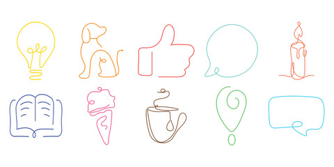 Icon Line Art Illustration