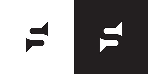 leter S logo, logo, capital, font, icon, technologi - obrazy, fototapety, plakaty