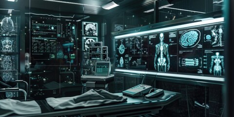 Medical technology concept background