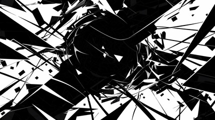 abstract black and white explosive vector background