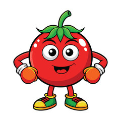 Tomato Boxer Vector Illustration