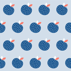 Apple Fruit Seamless Pattern Background. Abstract Funny Childish Wrapping Paper, Wallpaper, Dairy Cover Swatch Print. Baby Kids Textile Fabric Design Apple Fruit Symbol Design