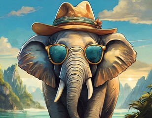 Fashionable elephant 