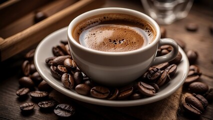 hd coffee beans background, coffee wallpaper, coffe beans on the table