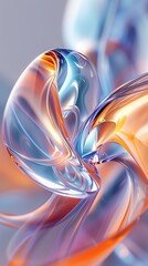 Fondo conceptual 3d abstracto y futurista. Formato para móvil.