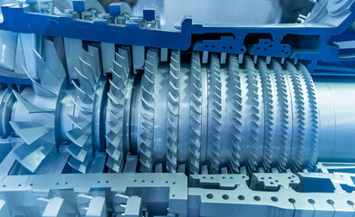 turbine engine printed model metal