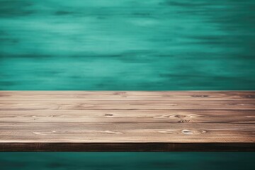 A wooden table placed in front of a tranquil body of water. Ideal for outdoor dining scenes