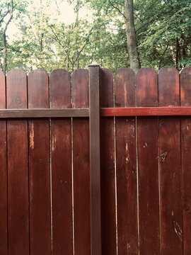 Wooden fence