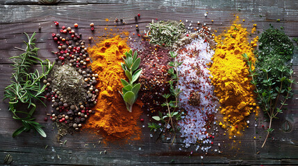 Vibrant Spice Palette for Culinary Exploration