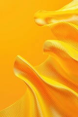 Close up of a yellow background with wavy lines. Suitable for graphic design projects
