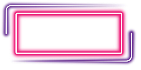 Glowing Rectangle Neon