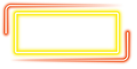 Glowing Rectangle Neon