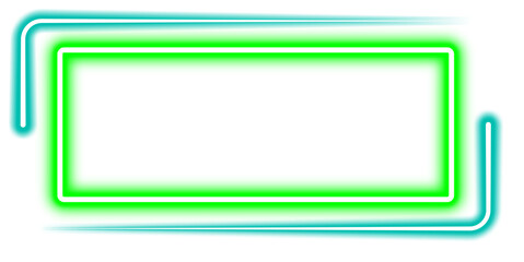 Glowing Rectangle Neon
