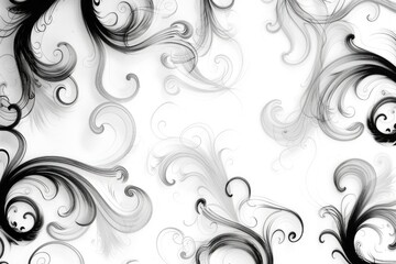 A striking black and white photo of swirly hair, perfect for fashion or beauty concepts