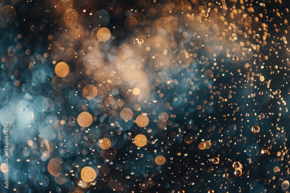 Poster Close up of bubbles floating in the air, perfect for adding a touch of whimsy to designs