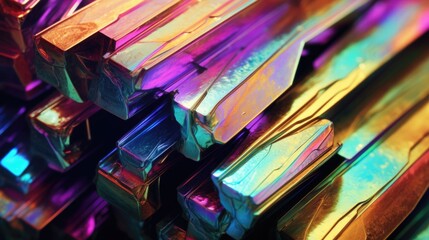 Close up of a bunch of crystals, perfect for science or geology concepts