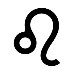 Leo Zodiac clip art typography design on plain white transparent isolated background for card, shirt, hoodie, sweatshirt, apparel, tag, mug, icon, poster or badge