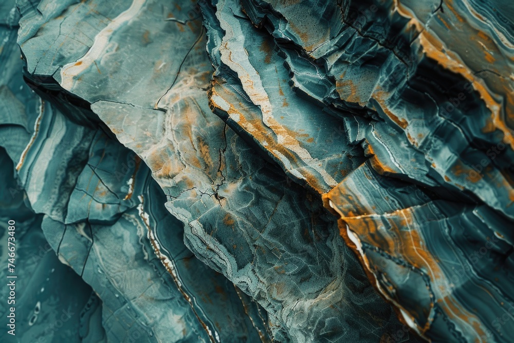 Poster detailed image of a rock against a blue backdrop, suitable for various design projects
