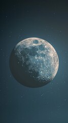 Obraz premium Moon Illuminating the Night Sky