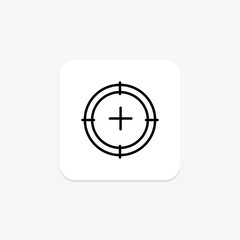 Target icon, targets, goal, goals, objective line icon, editable vector icon, pixel perfect, illustrator ai file