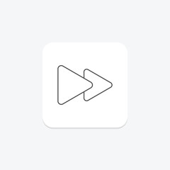 Bullets icon, bullet points, bullet list, bullet format, bullet style thinline icon, editable vector icon, pixel perfect, illustrator ai file