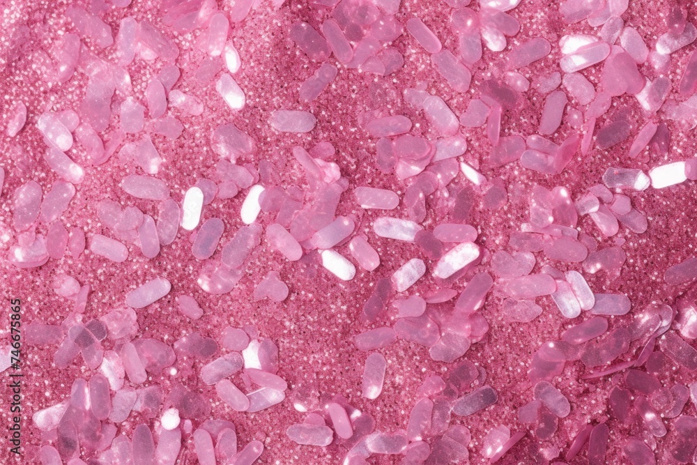 Aufkleber close up of a pink glitter background, perfect for adding sparkle to any design project