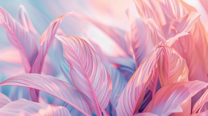 Close up shot of a plant with pink leaves, perfect for botanical illustrations