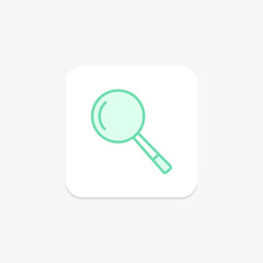 Magnifying Glass icon, magnifier, zoom, zoom in, search duotone line icon, editable vector icon, pixel perfect, illustrator ai file