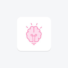 Idea icon, ideas, concept, concepts, brainstorming duotone line icon, editable vector icon, pixel perfect, illustrator ai file