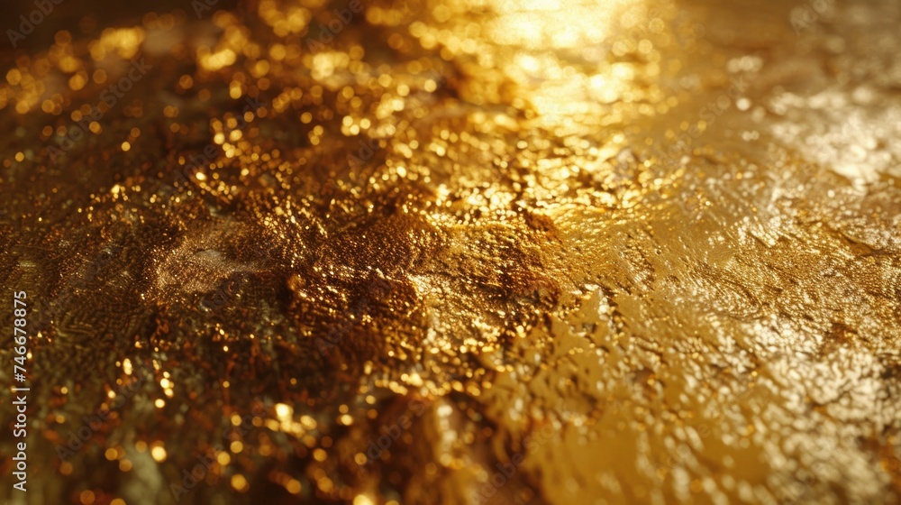 Aufkleber Close up view of a shiny surface, suitable for various design projects