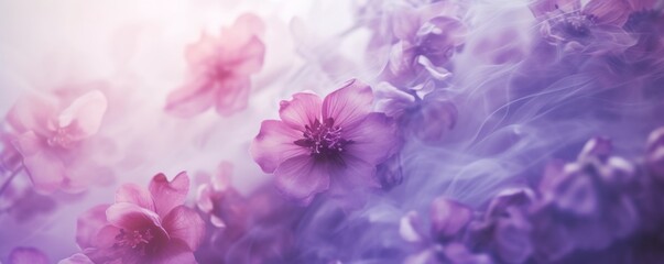 Ethereal Blooms in Purple Haze