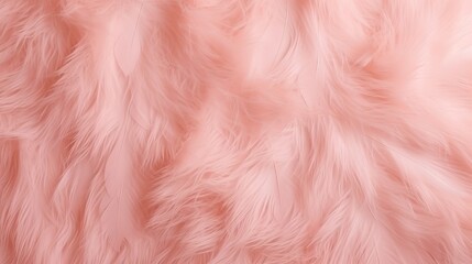 Obraz premium Coral pink vintage,feather pattern texture background,pastel soft fur for baby to sleep