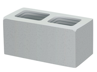 Cement  block brick. vector illustration