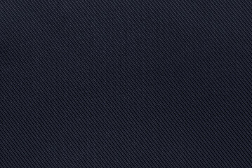 Dark blue cotton twill fabric pattern close up as background