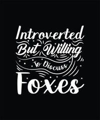 cute design for fox lovers