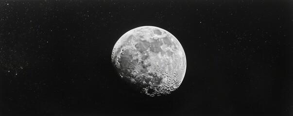 Moon in Black and White