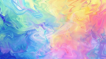Multicolored Fluid Paint Background