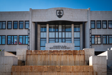 The seat of the National Council of the Slovak Republic in Bratislava.