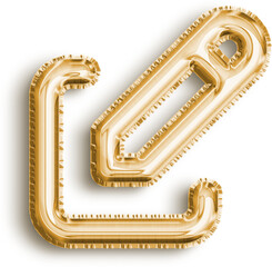 Edit Gold Foil Balloon Icon