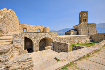 La citadelle de Gjirokast&euml;r, Albanie	
