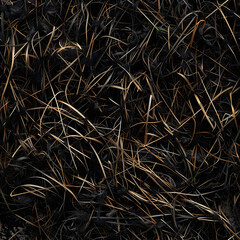 burned grass seamless background