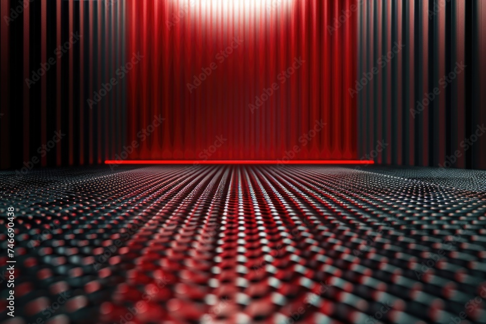 Poster abstract red and black gradient pattern on sleek modern background.