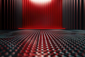 Abstract red and black gradient pattern on sleek modern background.
