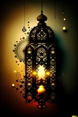 Ramadan Beautiful Lantern, Beautiful and Colorful Lantern, Ramadan Kareem Lantern.