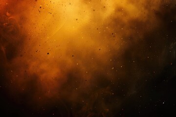 Abstract fiery gradient background with spots and grungy texture.
